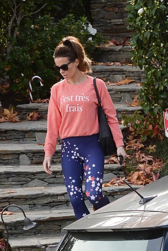 KATE BECKINSALE Heading to a Gym in Los Angeles 12/10/2018