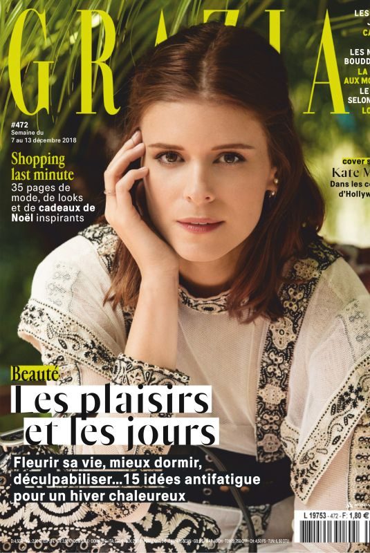 KATE MARA in Grazia Magazine, France December 2018