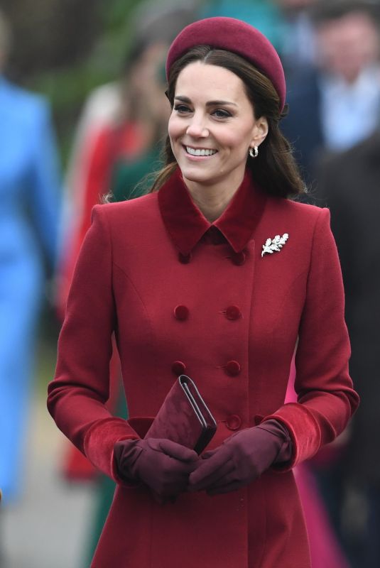 KATE MIDDLETON at Christmas Day Church Service in King