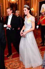 KATE MIDDLETON at Evening Reception for Members of Diplomatic Corps at Buckingham Palace in London 12/04/2018