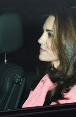 KATE MIDDLETON Leaves Kensington Palace in London 12/19/2018