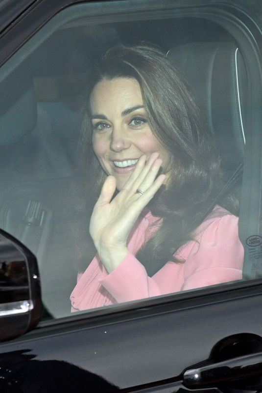 KATE MIDDLETON Leaves Kensington Palace in London 12/19/2018
