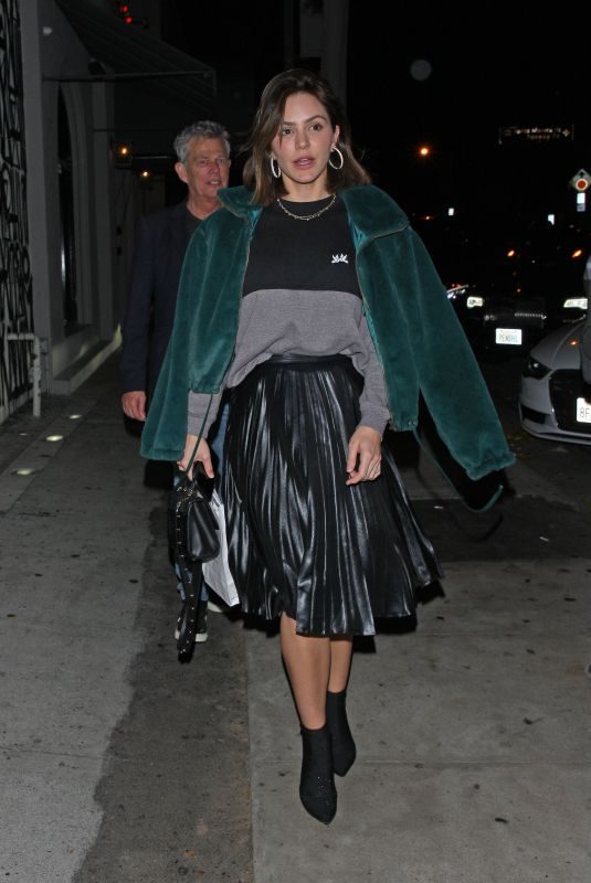 KATHARINE MCPHEE at Craig’s Restaurant in West Hollywood 12/16/2018