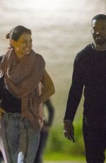 KATIE HOLMES and Jamie Foxx Night Out in New Orleans 12/02/2018