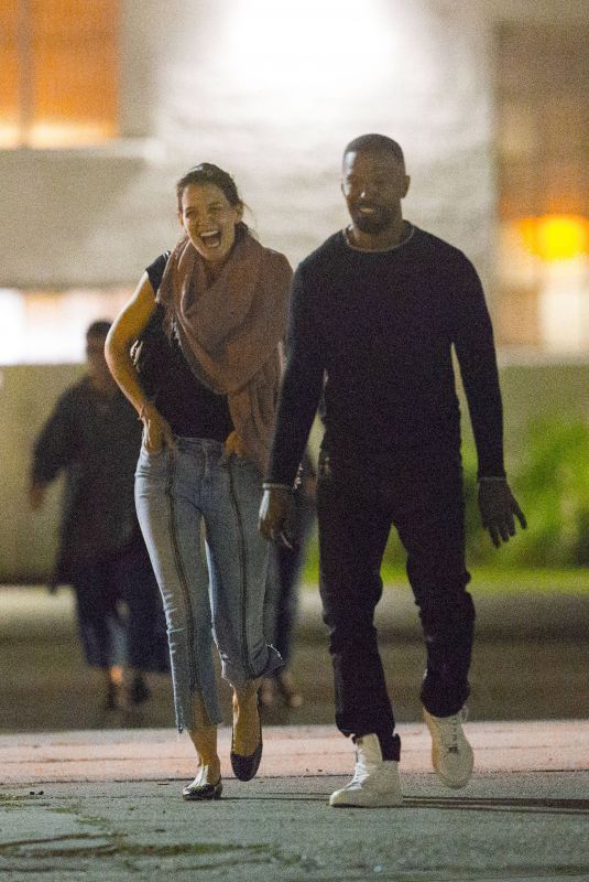 KATIE HOLMES and Jamie Foxx Night Out in New Orleans 12/02/2018