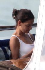 KATIE HOLMES at a Yacht in Miami 12/28/2018