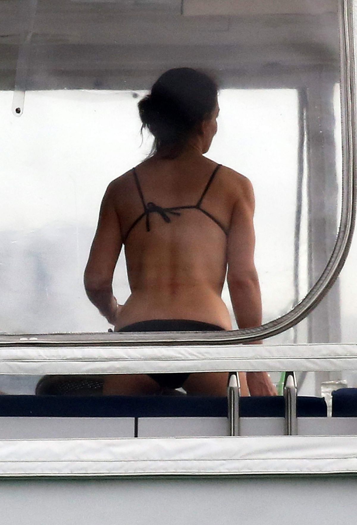 KATIE HOLMES in Bikini at a Yacht in Miami 12/28/2018.