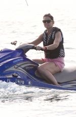 KATIE HOLMES Jet Skiing in Miami 12/29/2018