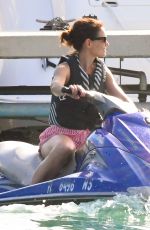 KATIE HOLMES Jet Skiing in Miami 12/29/2018