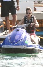 KATIE HOLMES Jet Skiing in Miami 12/29/2018