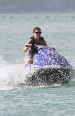 KATIE HOLMES Jet Skiing in Miami 12/29/2018