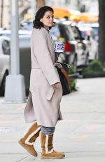 KATIE HOLMES Out and About in New York 12/11/2018