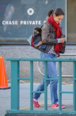 KATIE HOLMES Out and About in New York 12/12/2018