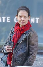 KATIE HOLMES Out and About in New York 12/12/2018