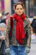 KATIE HOLMES Out and About in New York 12/12/2018