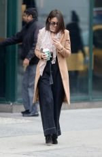 KATIE HOLMES Out and About in New York 12/26/2018