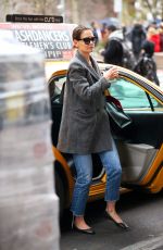 KATIE HOLMES Out in New York 12/17/2018
