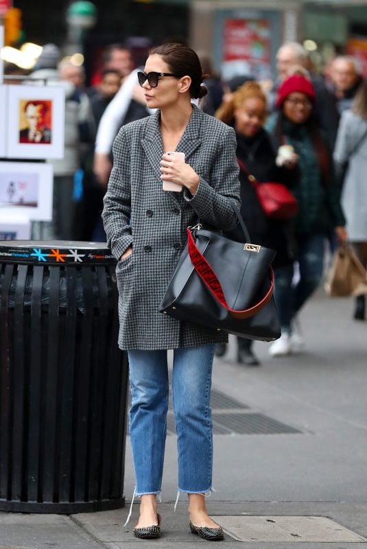 KATIE HOLMES Out in New York 12/17/2018