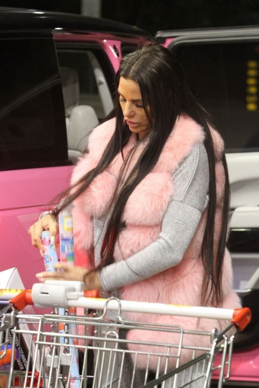 KATIE PRICE Shopping at a Toy Store in Brighton 12/21/2018