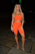 KATIE SALMON Leaves Sushi Samba in Liverpool 12/20/2018
