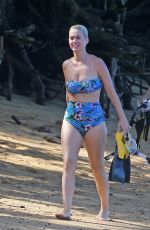 KATY PERRY in Swimsuit at a Beach in Hawaii 12/27/2018