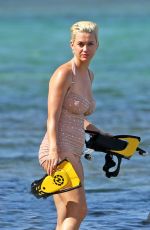 KATY PERRY in Swimsuit Snorkeling in Hawaii 12/24/2018