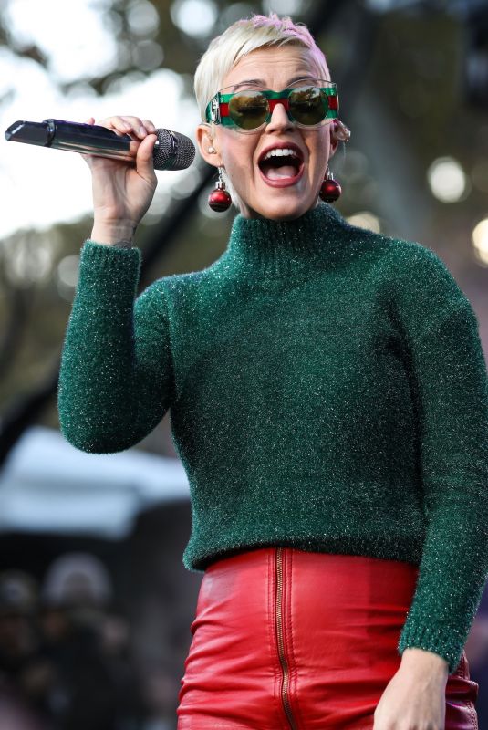 KATY PERRY Performs at One Love Malibu Festival Benefit Concert in Calabasas 12/02/2018