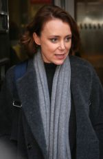 KEELEY HAWES Leaves BBC Radio 2 Studios in London 11/30/2018