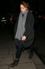 KEELEY HAWES Leaves BBC Radio 2 Studios in London 11/30/2018