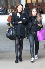 KEELEY HAWES Leaves BBC Studios in London 12/20/2018