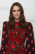 KEIRA KNIGHTLEY at A Life in Pictures Photocall at Bafta in London 12/17/2018