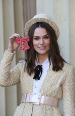 KEIRA KNIGHTLEY at Investiture at Buckingham Palace in London 12/13/2018