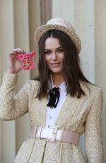 KEIRA KNIGHTLEY at Investiture at Buckingham Palace in London 12/13/2018