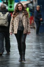 KELLY BROOK Arrives at Heart Radio in London 12/03/2018