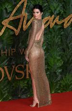 KENDALL JENNER at British Fashion Awards in London 12/10/2018
