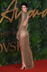 KENDALL JENNER at British Fashion Awards in London 12/10/2018