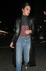 KENDALL JENNER Night Out in London 12/11/2018