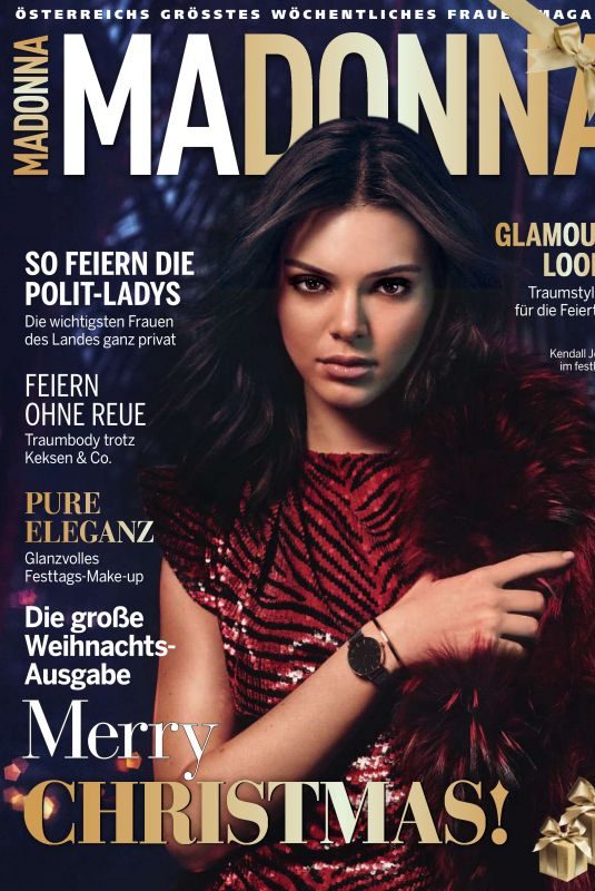 KENDALL JENNER on the Cover of Madonna Magazine, December 2018