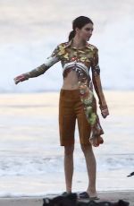 KENDALL JENNER on the Set of a Photoshoot at a Beach in Malibu 12/15/2018