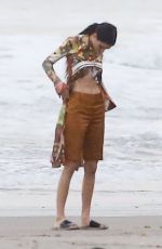 KENDALL JENNER on the Set of a Photoshoot at a Beach in Malibu 12/15/2018