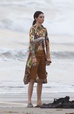 KENDALL JENNER on the Set of a Photoshoot at a Beach in Malibu 12/15/2018
