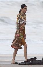 KENDALL JENNER on the Set of a Photoshoot at a Beach in Malibu 12/15/2018