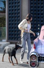KENDALL JENNER Out with Her Dog in Los Angeles 12/16/2018