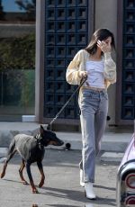 KENDALL JENNER Out with Her Dog in Los Angeles 12/16/2018
