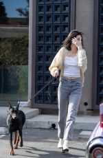 KENDALL JENNER Out with Her Dog in Los Angeles 12/16/2018