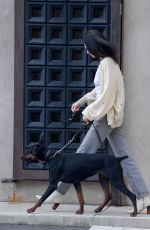 KENDALL JENNER Out with Her Dog in Los Angeles 12/16/2018