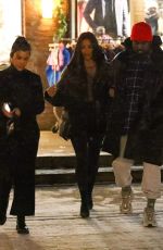 KIM and KOURTNEY KARDASHIAN, KENDALL JENNER and SOFIA RICHIE Out Shopping in Aspen 12/28/2018