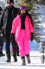 KIM KARDASHIAN and KENDALL JENNER Out at Slopes in Aspen 12/29/2018