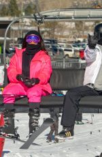 KIM KARDASHIAN and KENDALL JENNER Out at Slopes in Aspen 12/29/2018