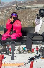 KIM KARDASHIAN and KENDALL JENNER Out at Slopes in Aspen 12/29/2018